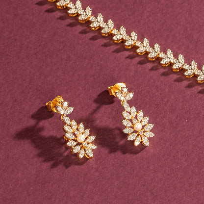 CZ Necklace and Earring