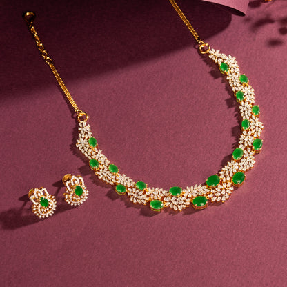 CZ Necklace and Earring