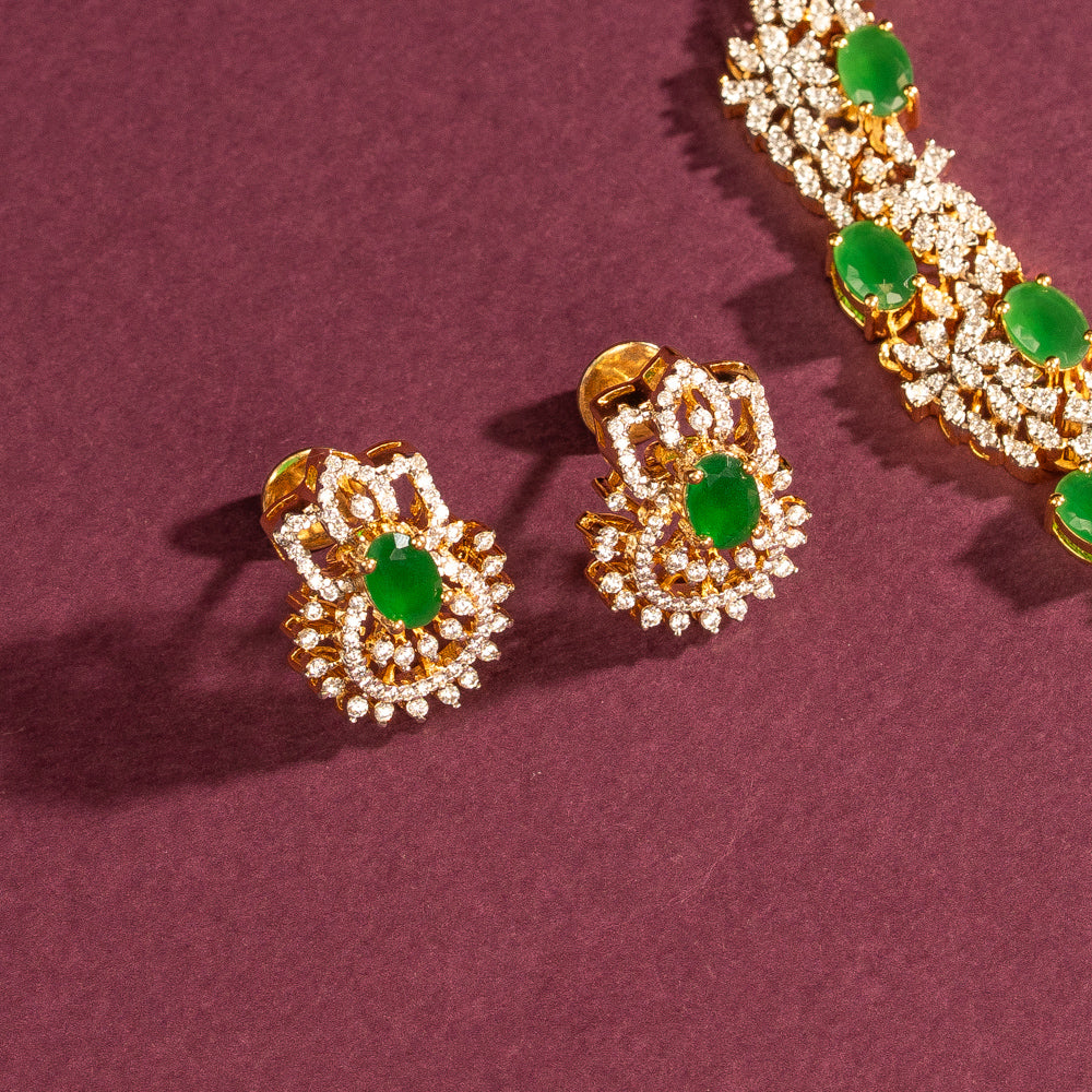 CZ Necklace and Earring