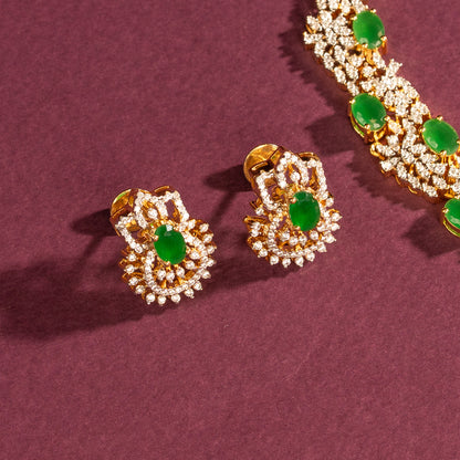 CZ Necklace and Earring