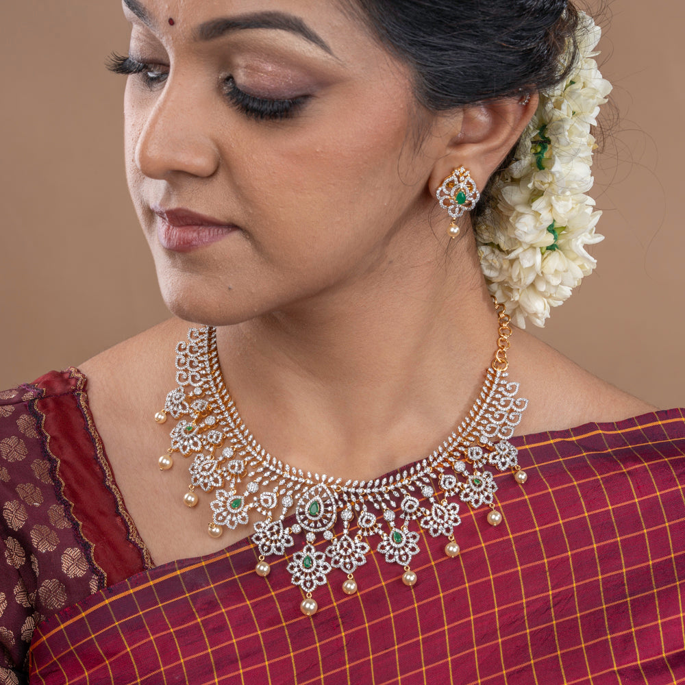 CZ Necklace &amp; Earring