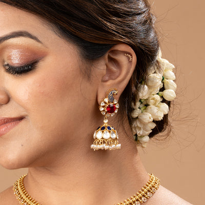 Moissanite  Jhumka