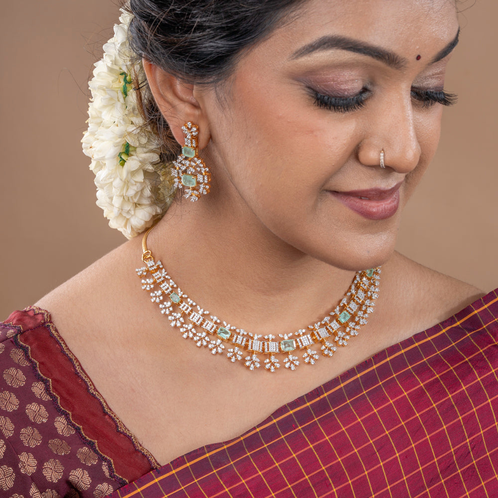 CZ Necklace &amp; Earring