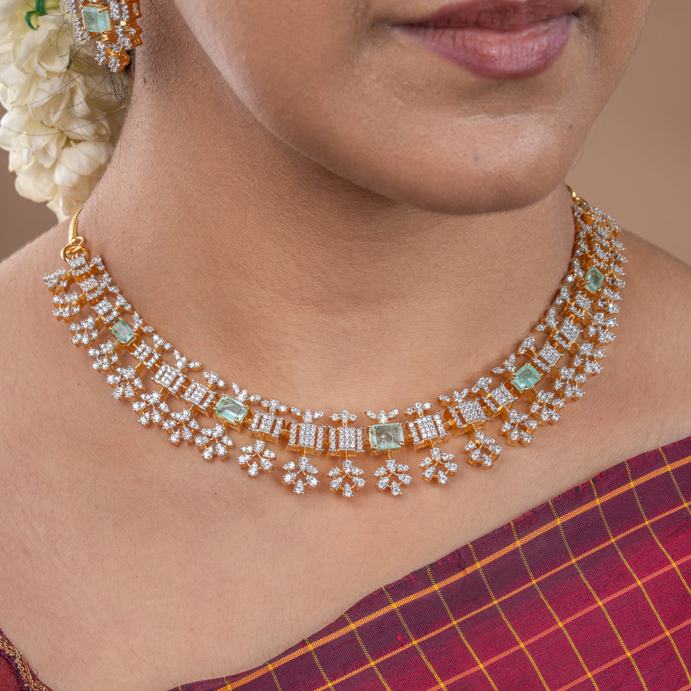 CZ Necklace &amp; Earring