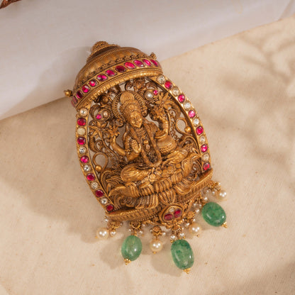 Deep Kundan Pendant