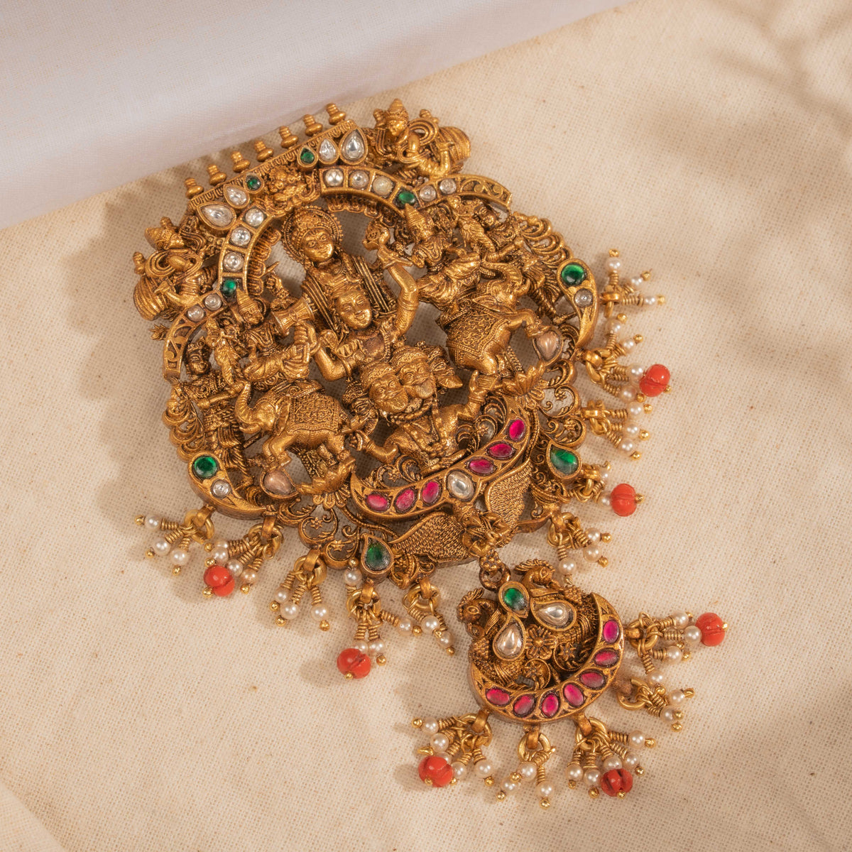 Deep Kundan Pendant