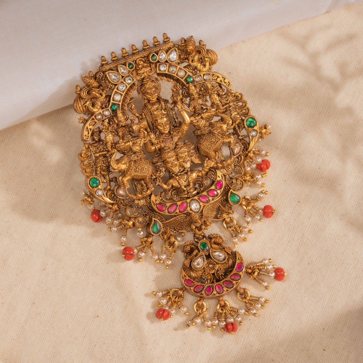 Deep Kundan Pendant
