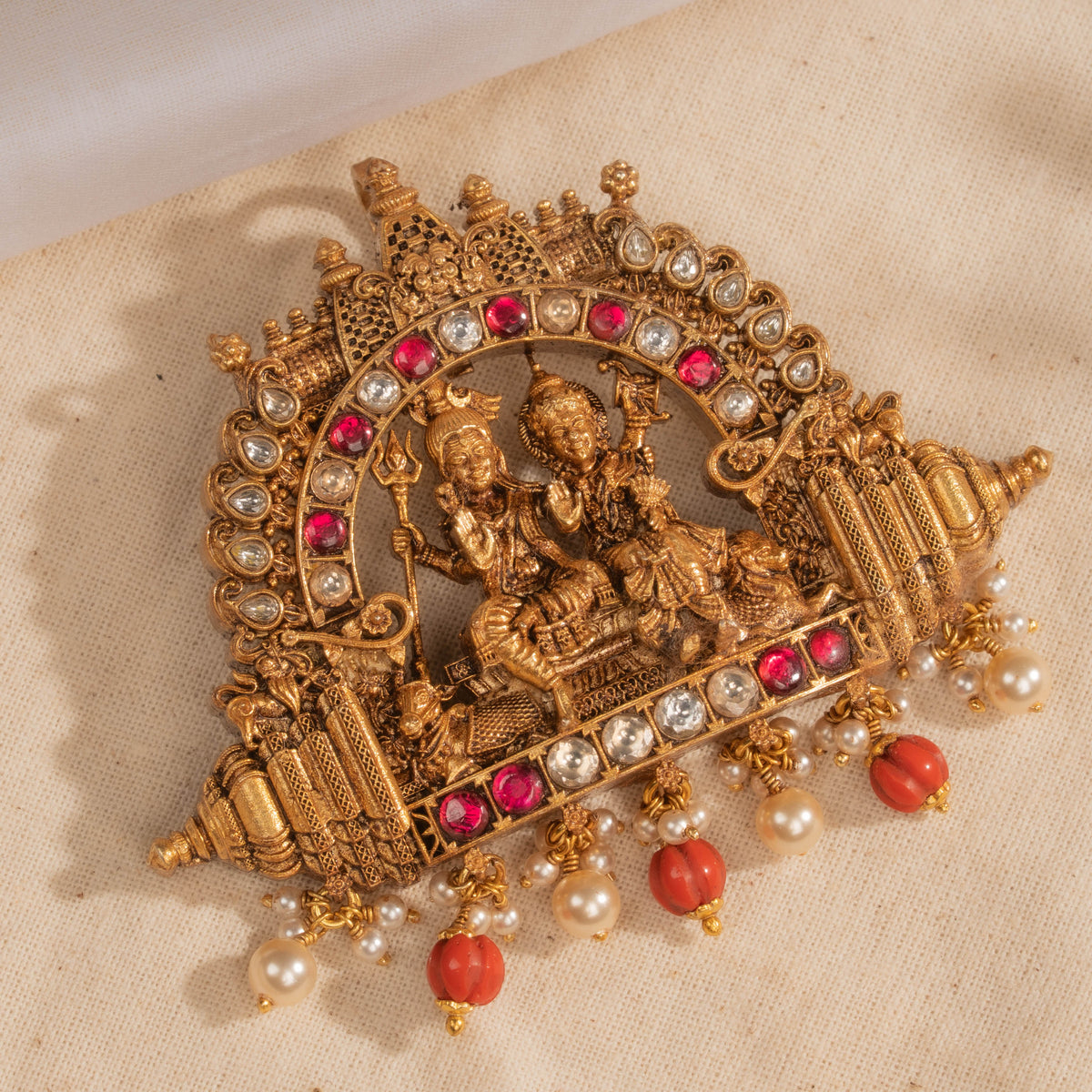 Deep Kundan Pendant
