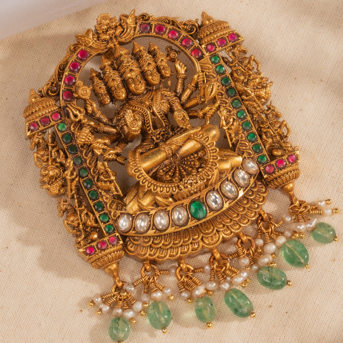 Deep Kundan Pendant