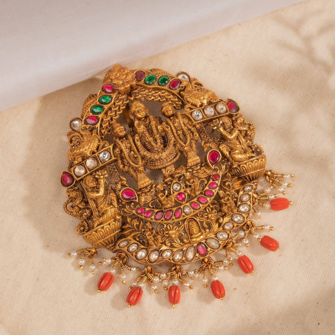 Deep Kundan Pendant