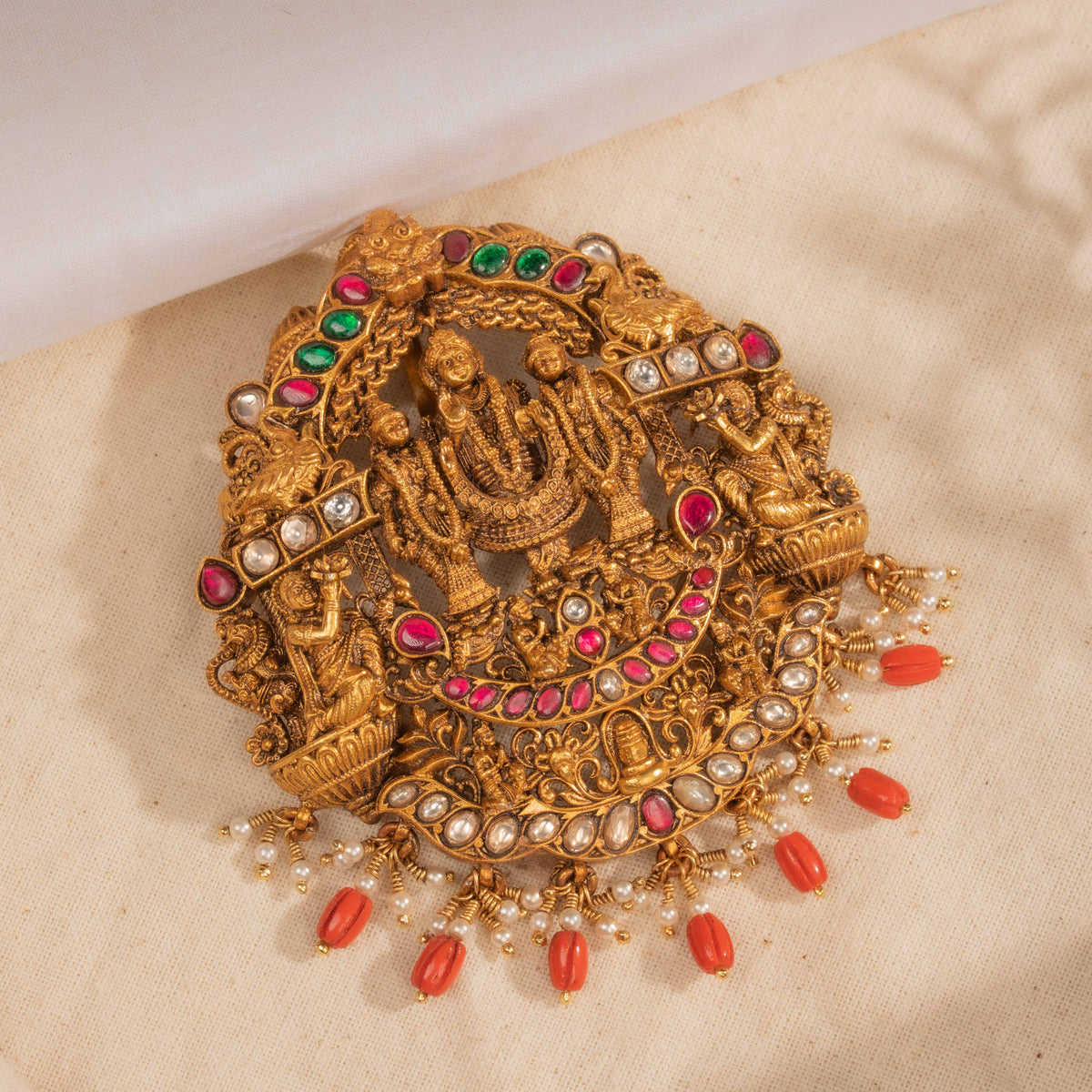 Deep Kundan Pendant