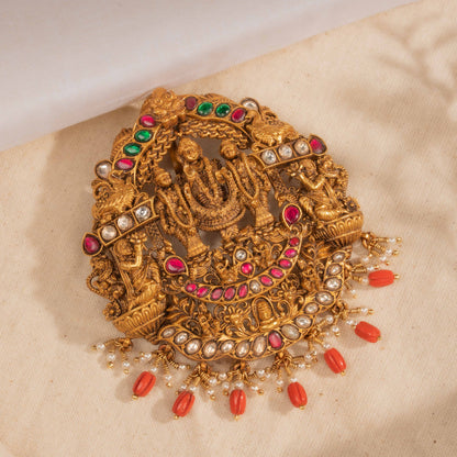 Deep Kundan Pendant