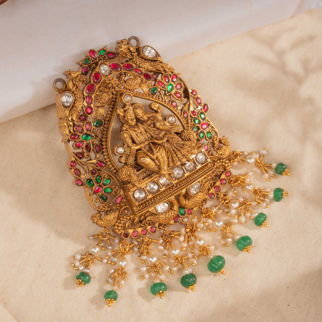 Deep Kundan Pendant