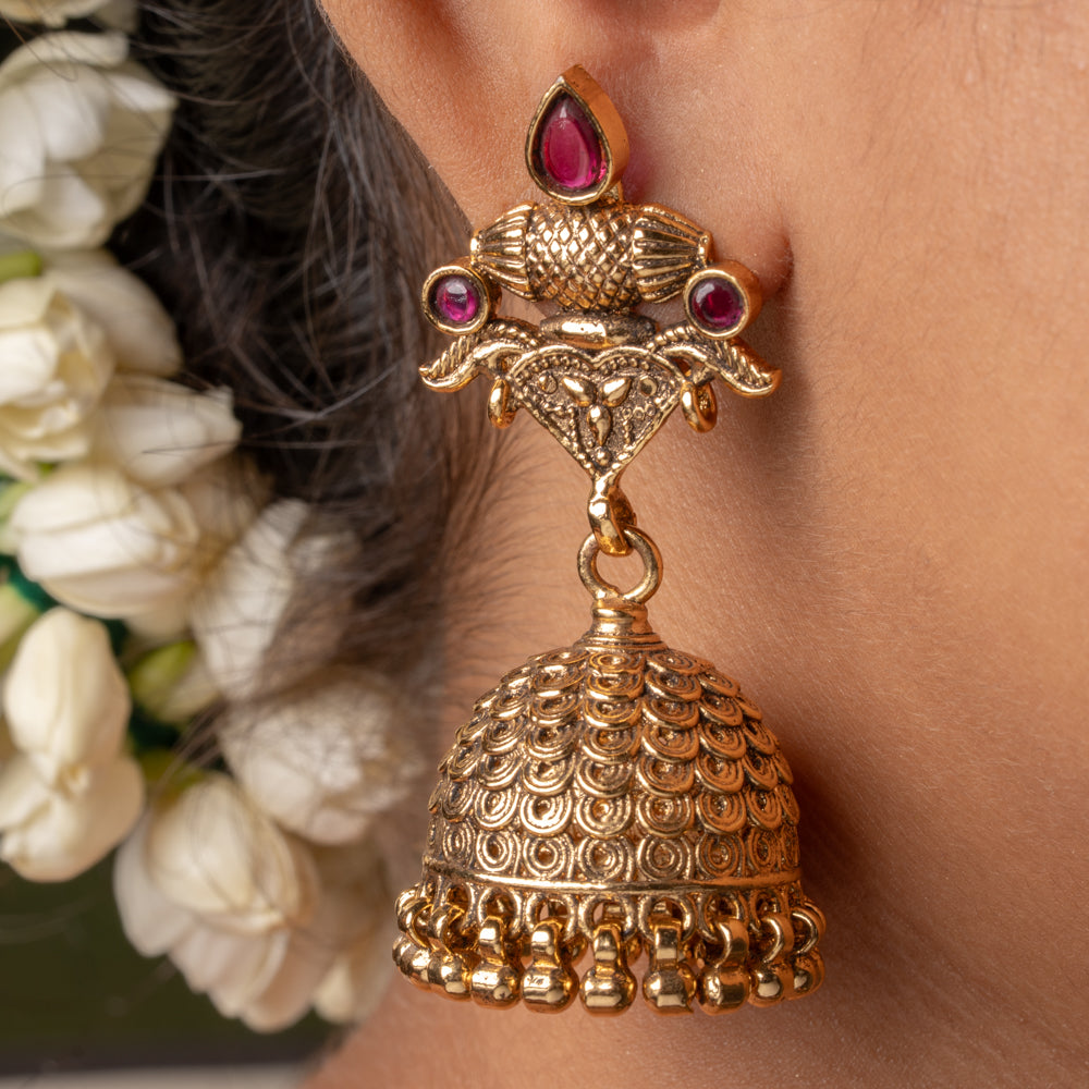 Sindoori Charm Jhumka