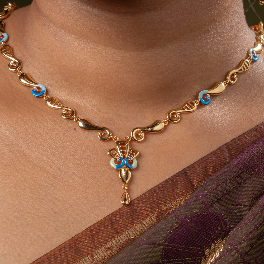 Neelamayilthuli Necklace