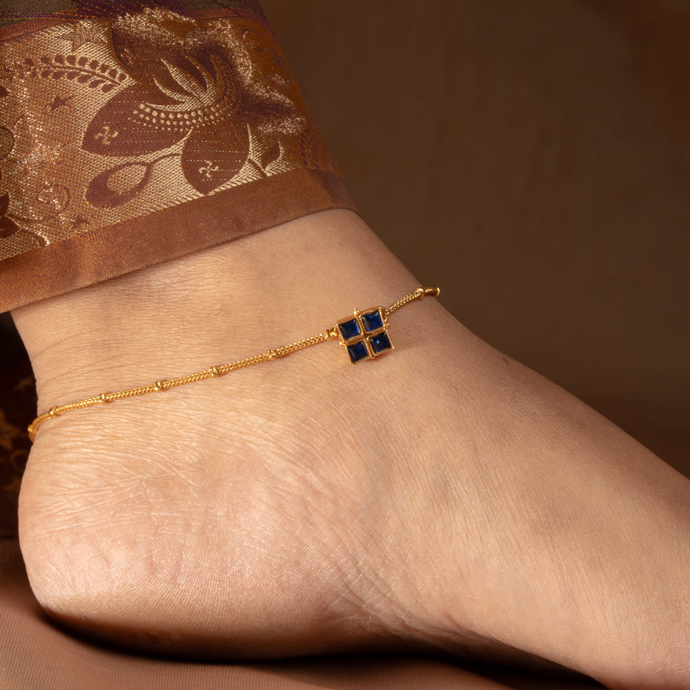 Kundan Anklet