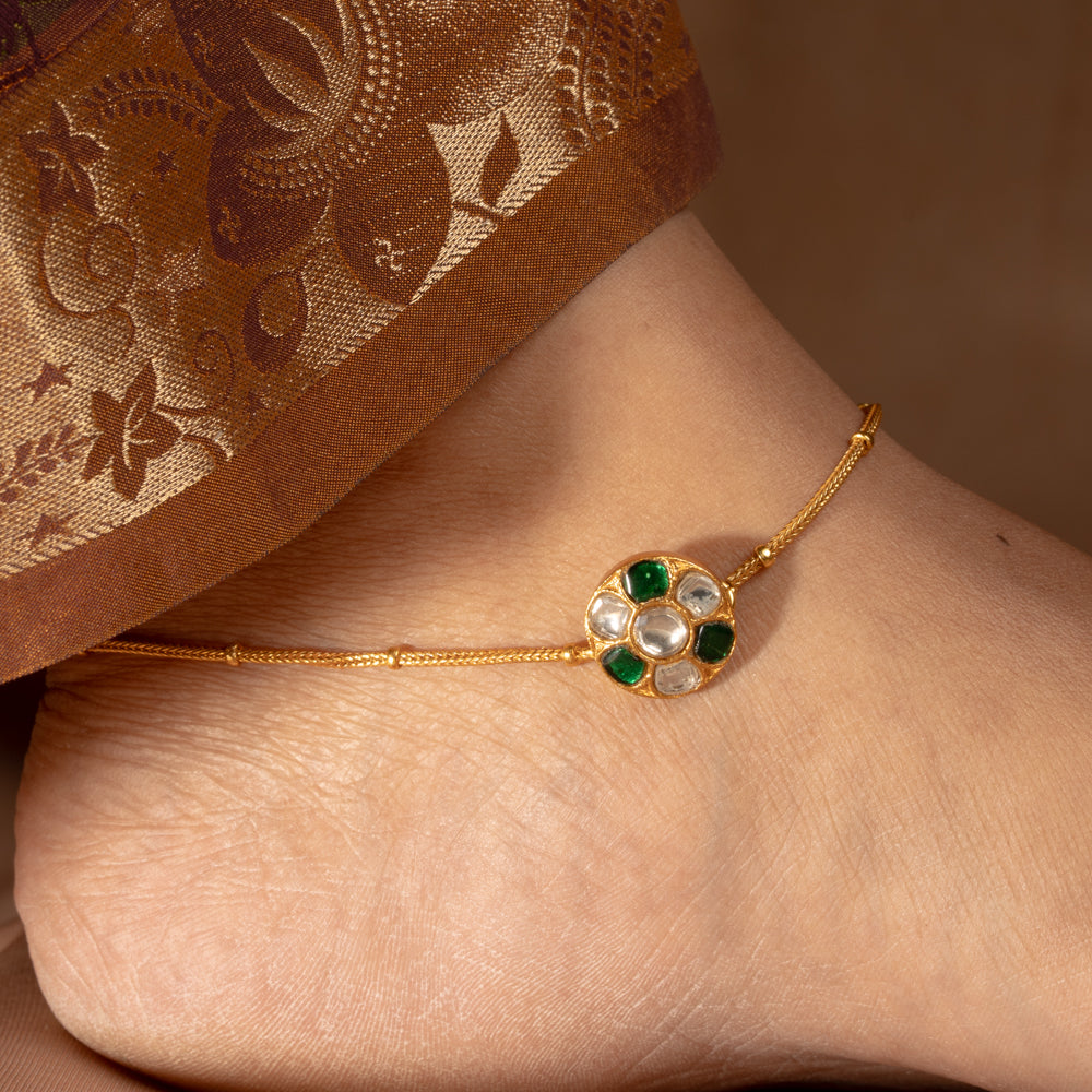 Kundan Anklet