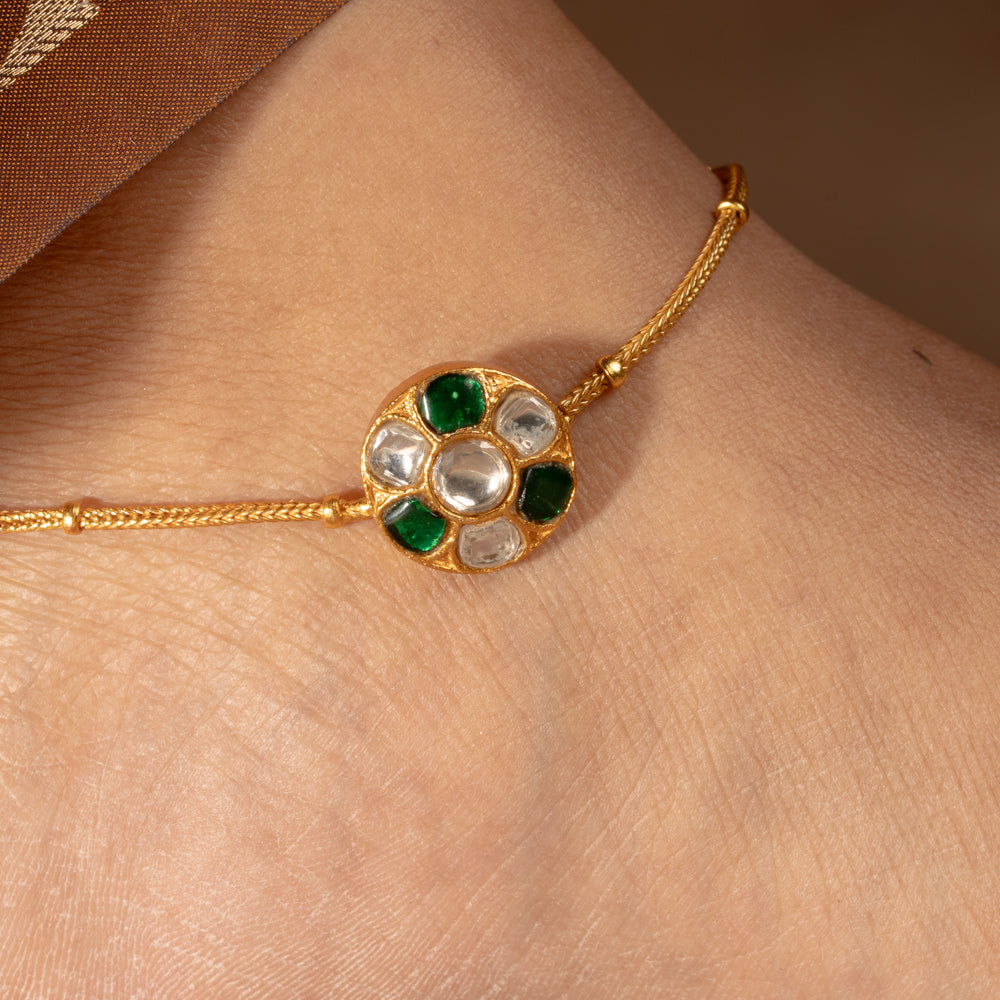 Kundan Anklet
