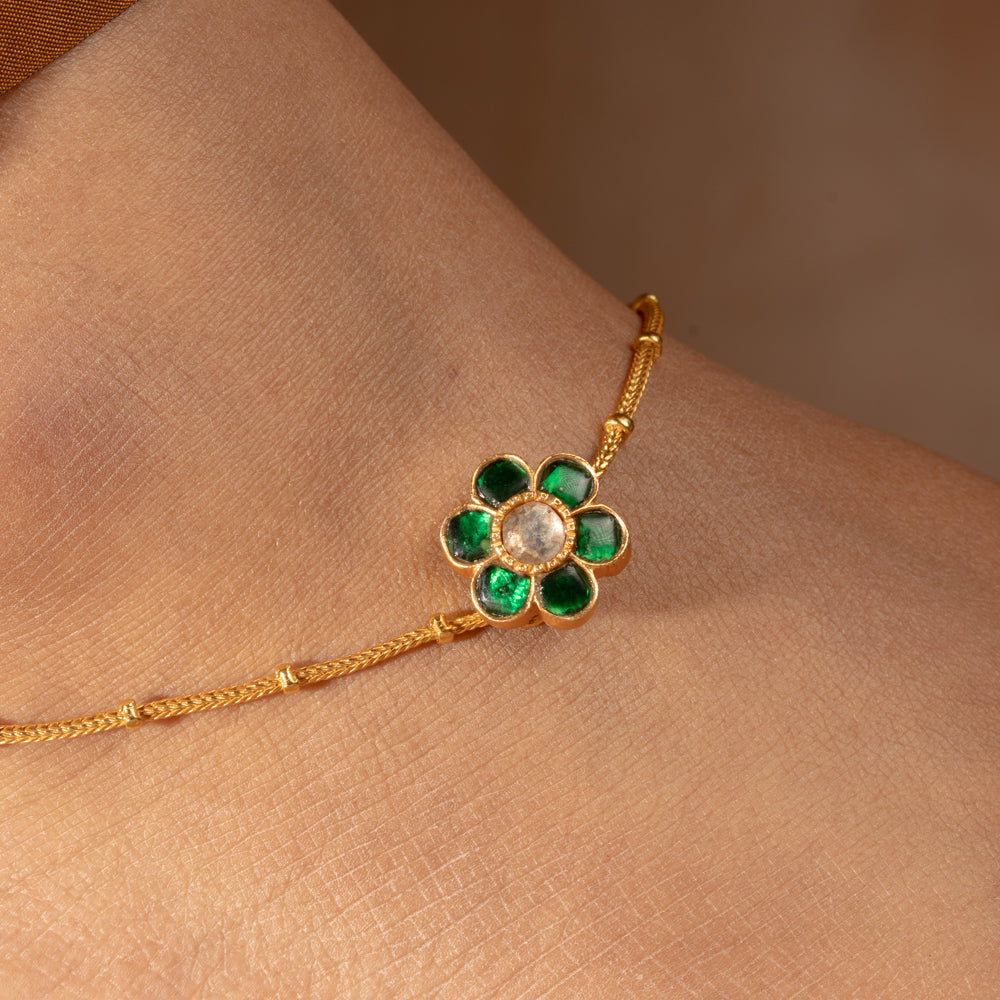 Kundan Anklet